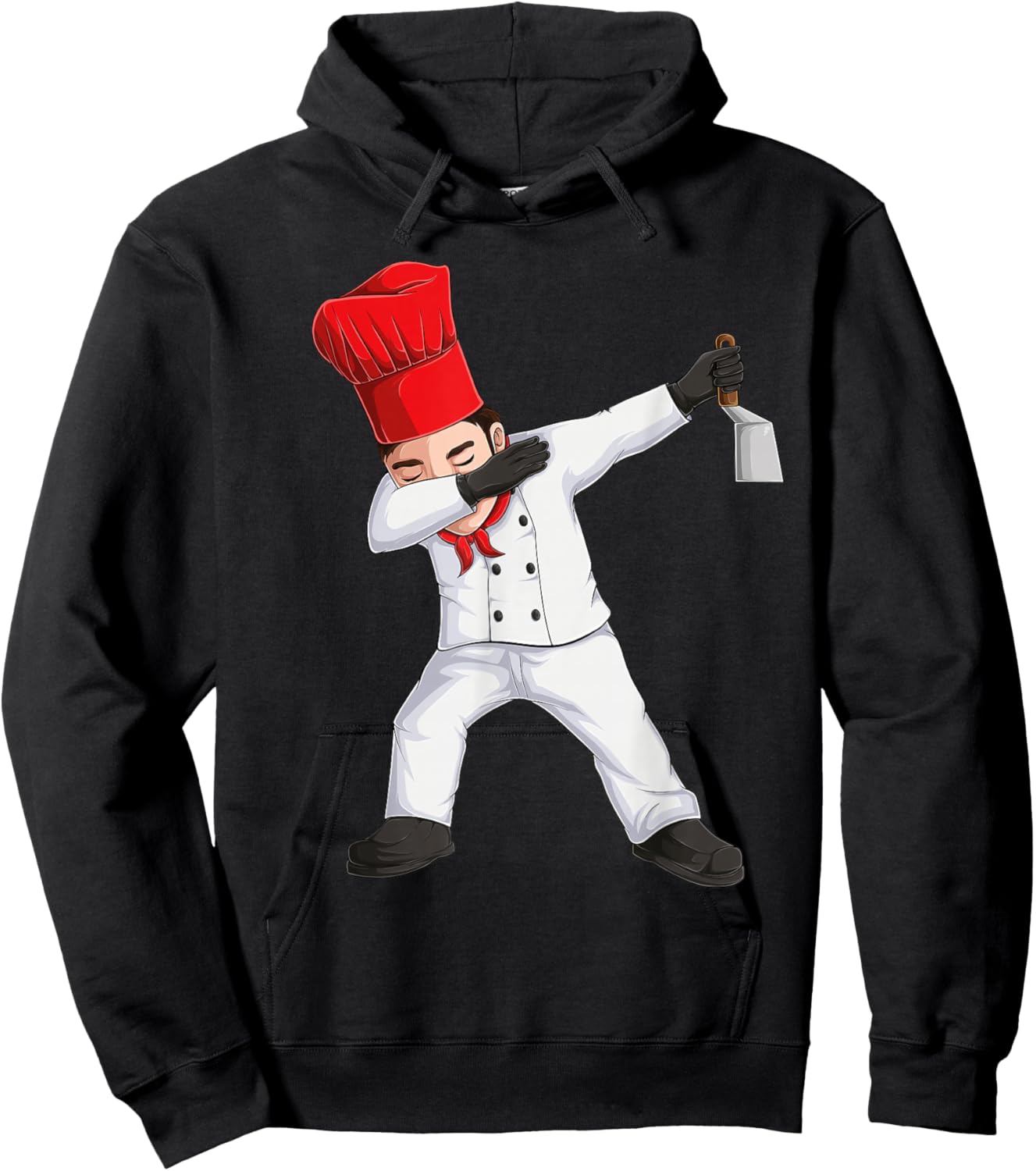 funny dabbing Hibachi chef cook costume men women cooking Hoodie - Hoodie | Black