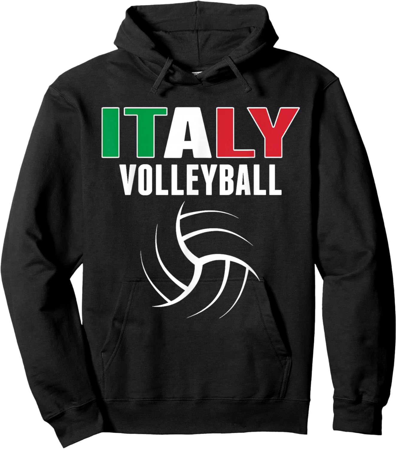 Italy Volleyball Fans Jersey - Italian Flag Sport Lovers Hoodie - Hoodie | Black