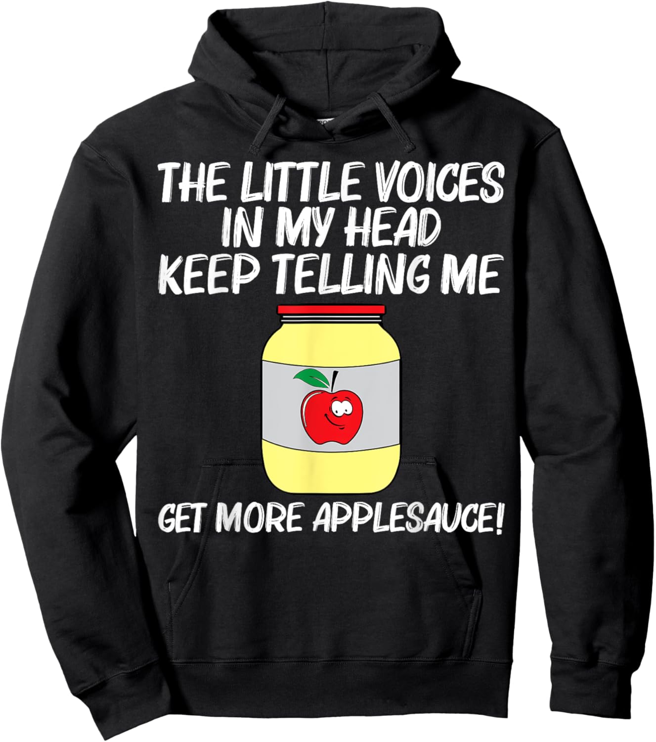 Cool Applesauce Women Sweetened Apple Sauce Food Jar Hoodie - Hoodie | Black