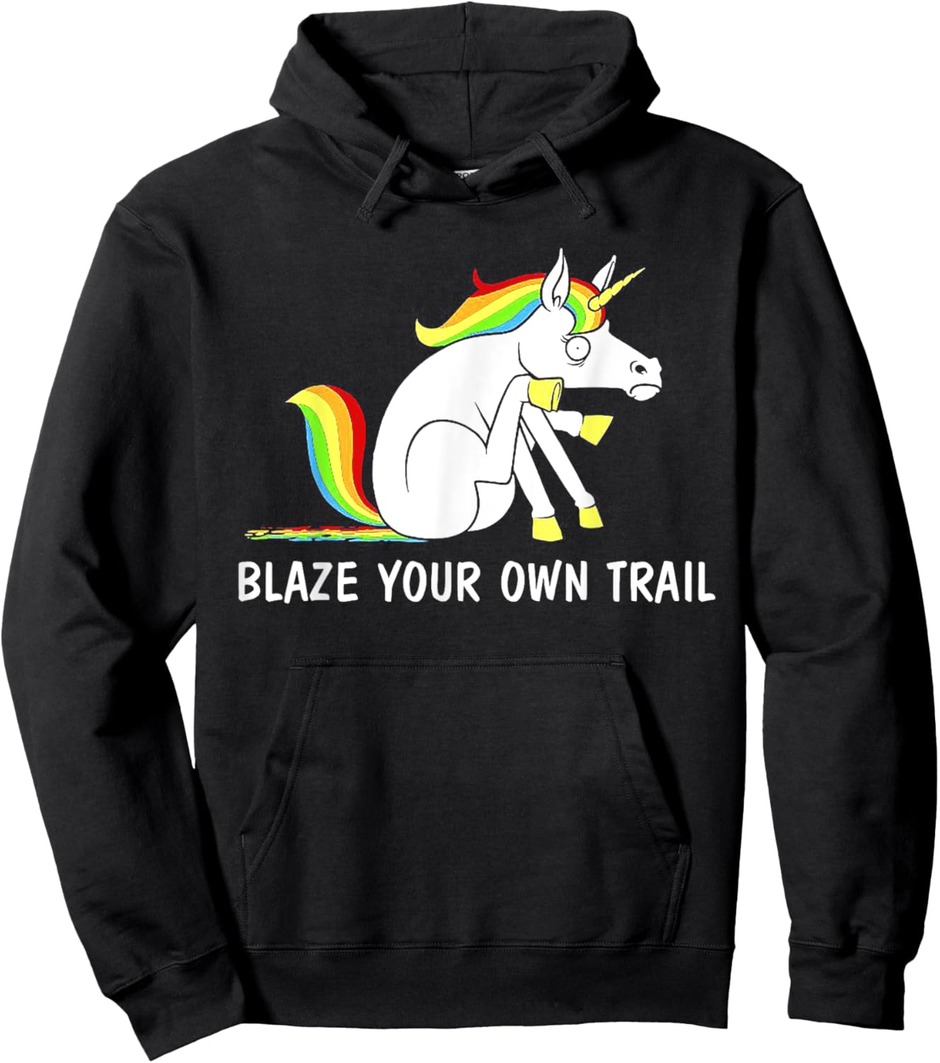 Blaze Your Own Trail Unicorn Hoodie - Hoodie | Black