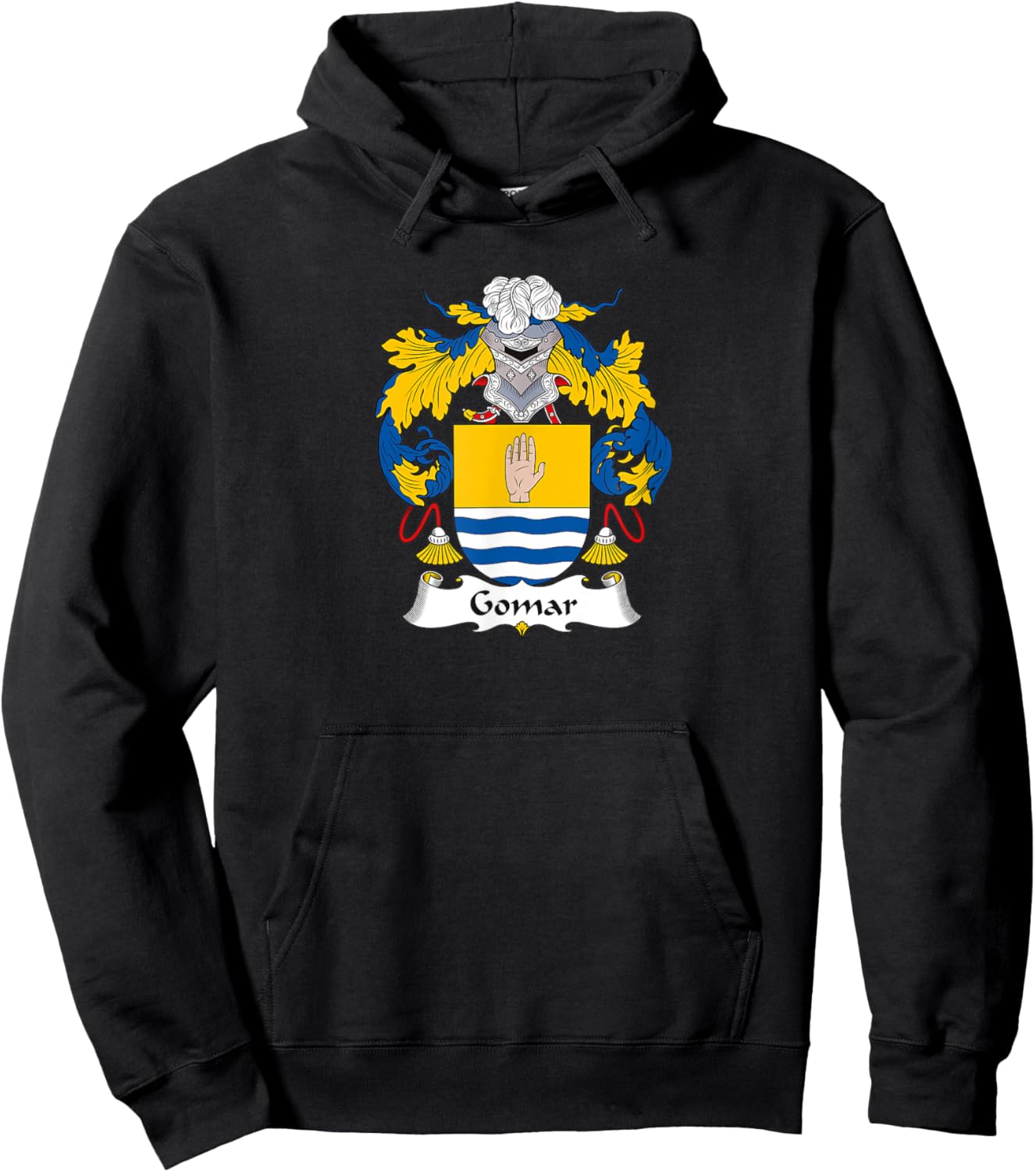 Gomar Coat of Arms - Family Crest Hoodie - Hoodie | Black
