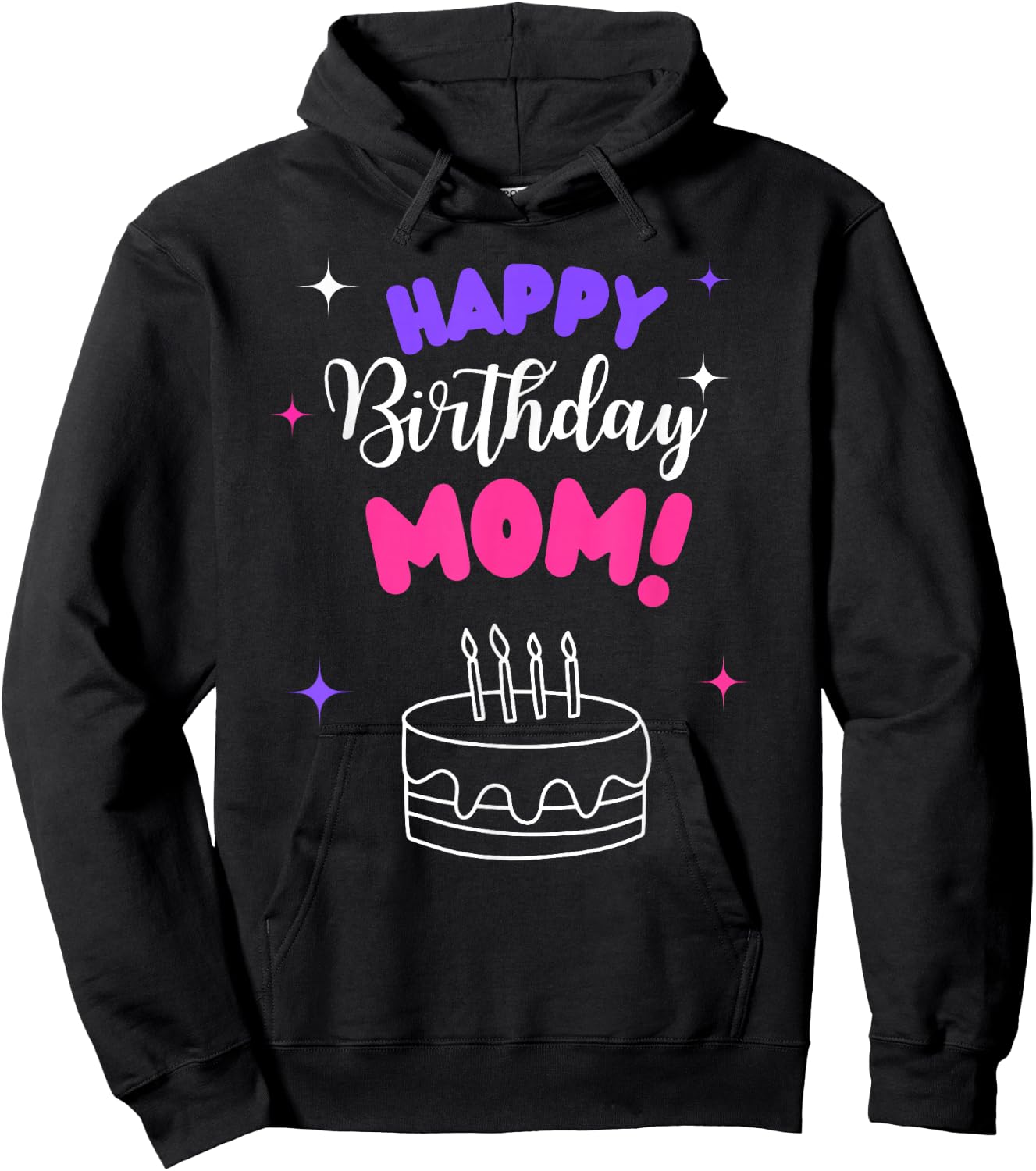 Happy Birthday Mom Birthday Bday Costume Family Party Hoodie - Hoodie | Black