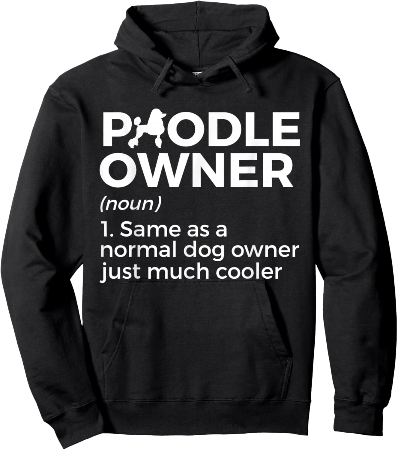 Funny Poodle Owner Definition Hoodie - Hoodie | Black