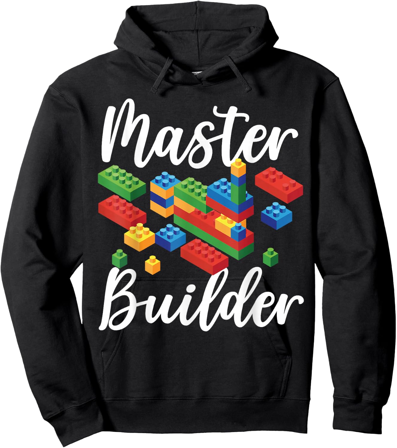 Master Builder Bricks Blocks Play Toys Hoodie - Hoodie | Black