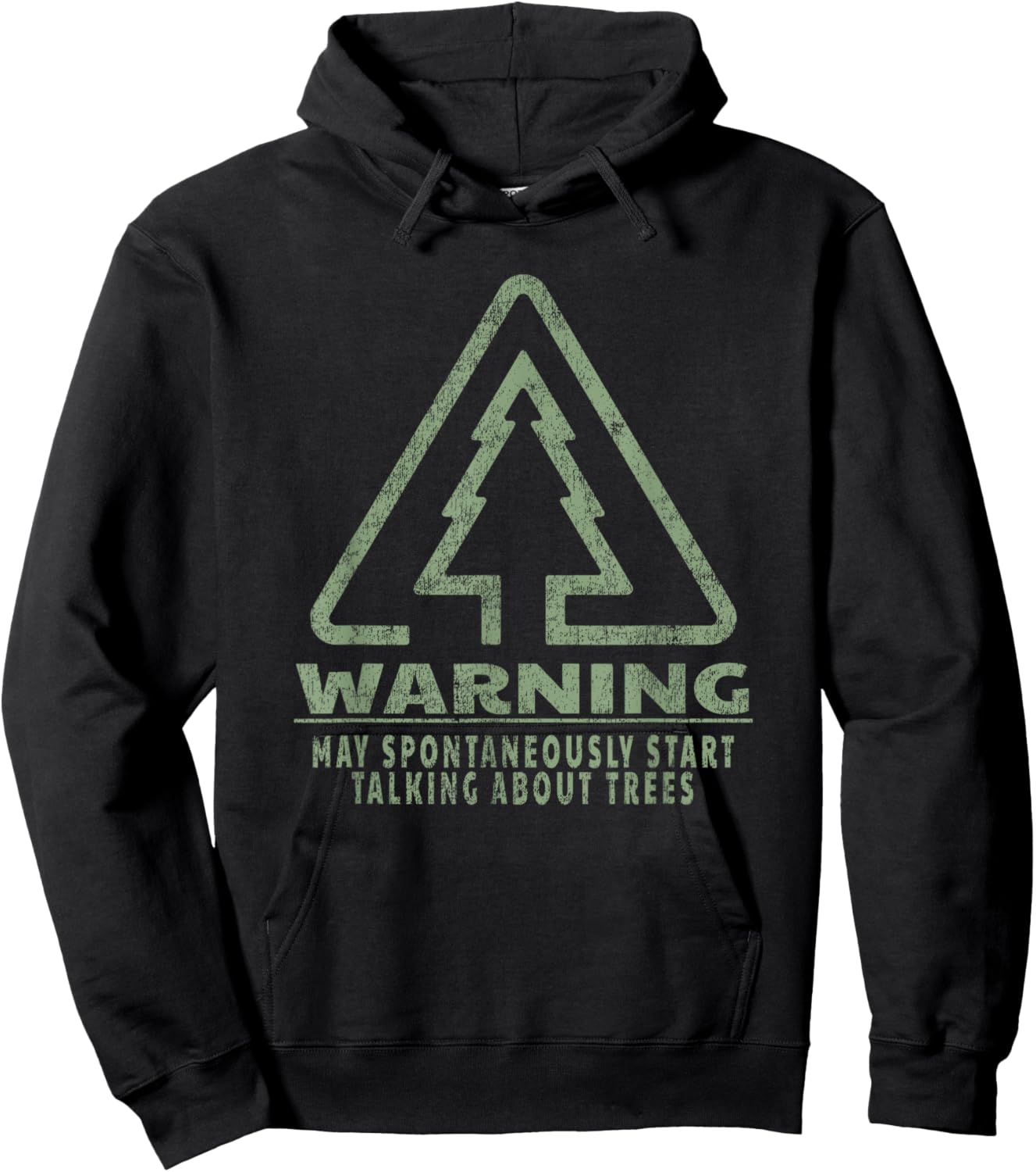 Funny Tree Lover Warning Quote Forestry Students Teachers Hoodie - Hoodie | Black