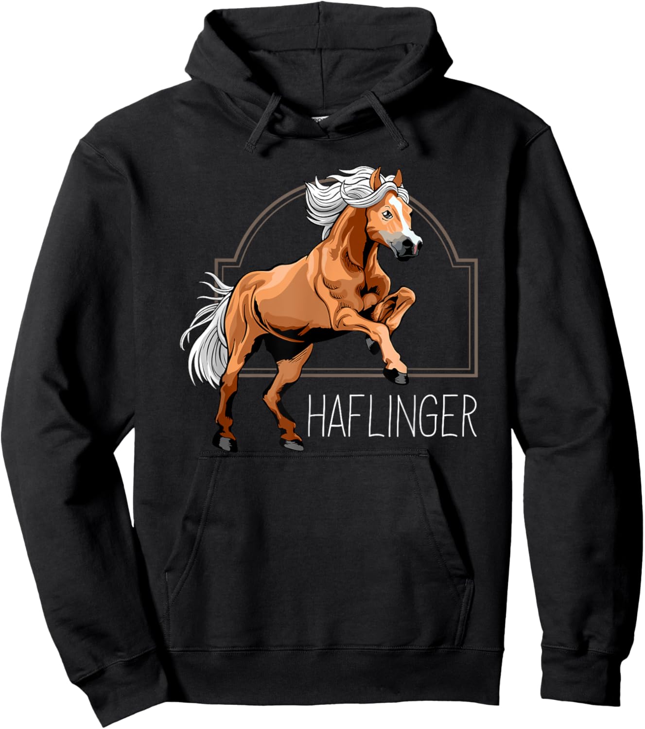 Haflinger Rider Horse Pony Riding Hoodie - Hoodie | Black