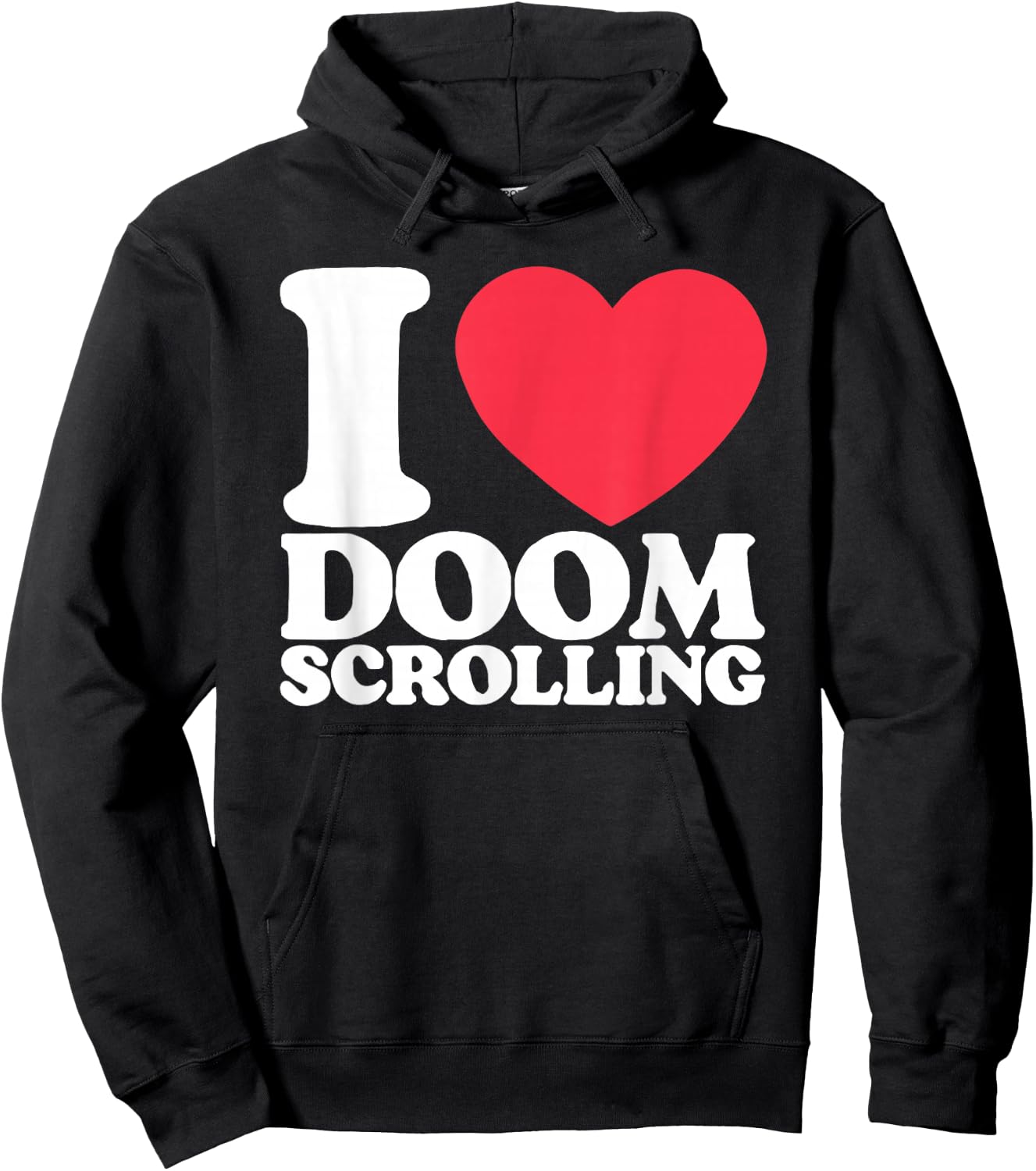 I Heart Doom Scrolling Hoodie - Hoodie | Black