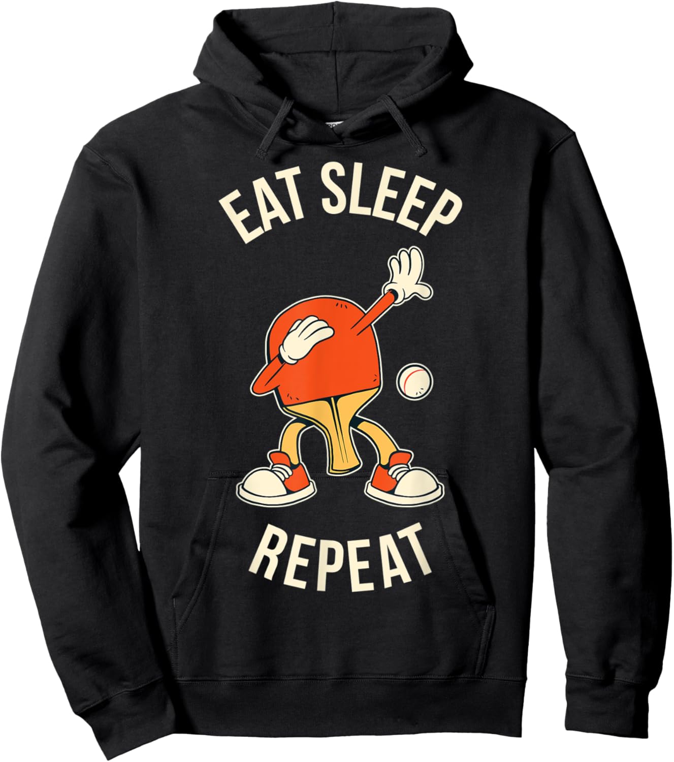 Eat Sleep Ping Pong Repeat Hoodie - Hoodie | Black