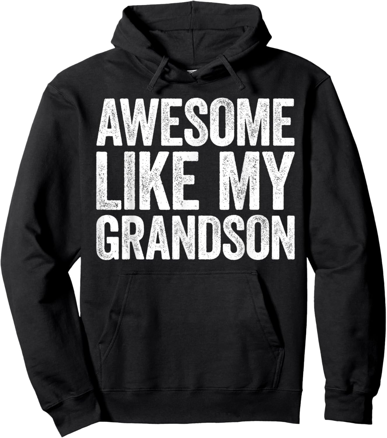 Awesome Like My Grandson Shirt Men Women Parents Day Hoodie - Hoodie | Black