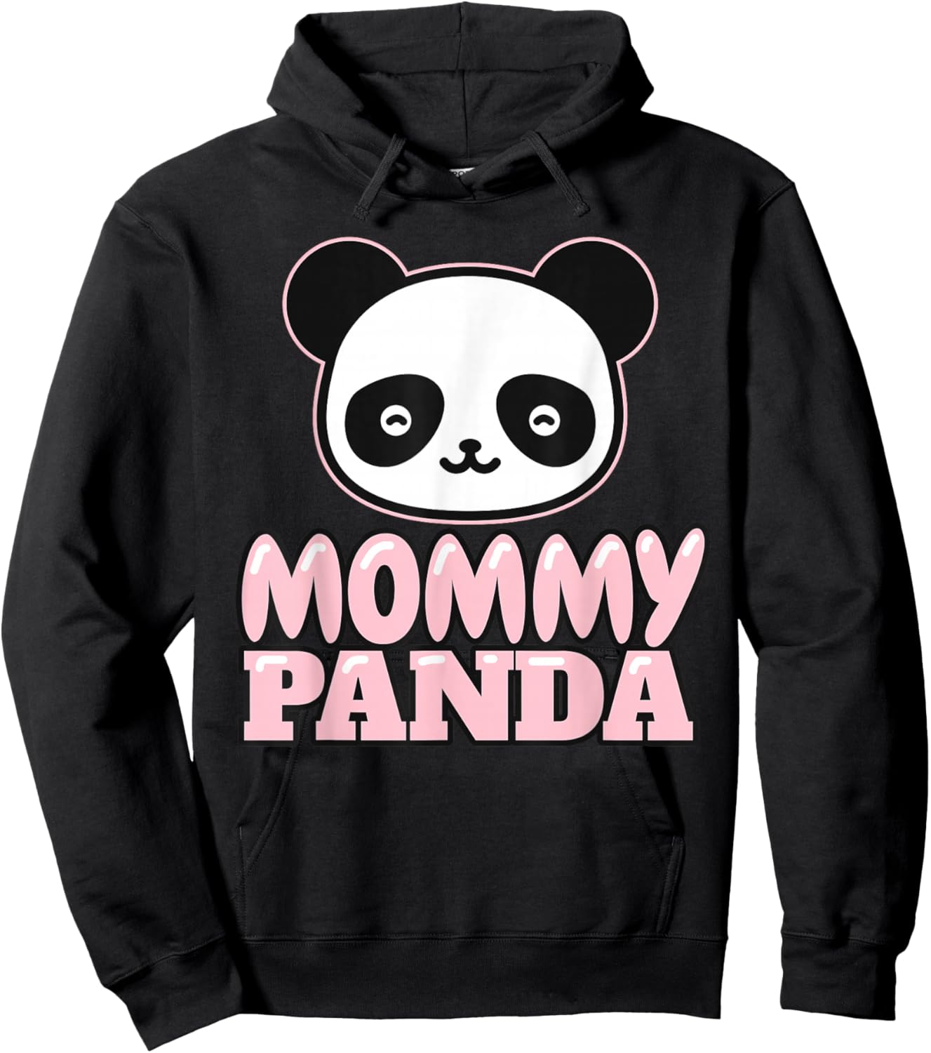 Mom Panda Bear - Mother's Day Mommy Panda Hoodie - Hoodie | Black