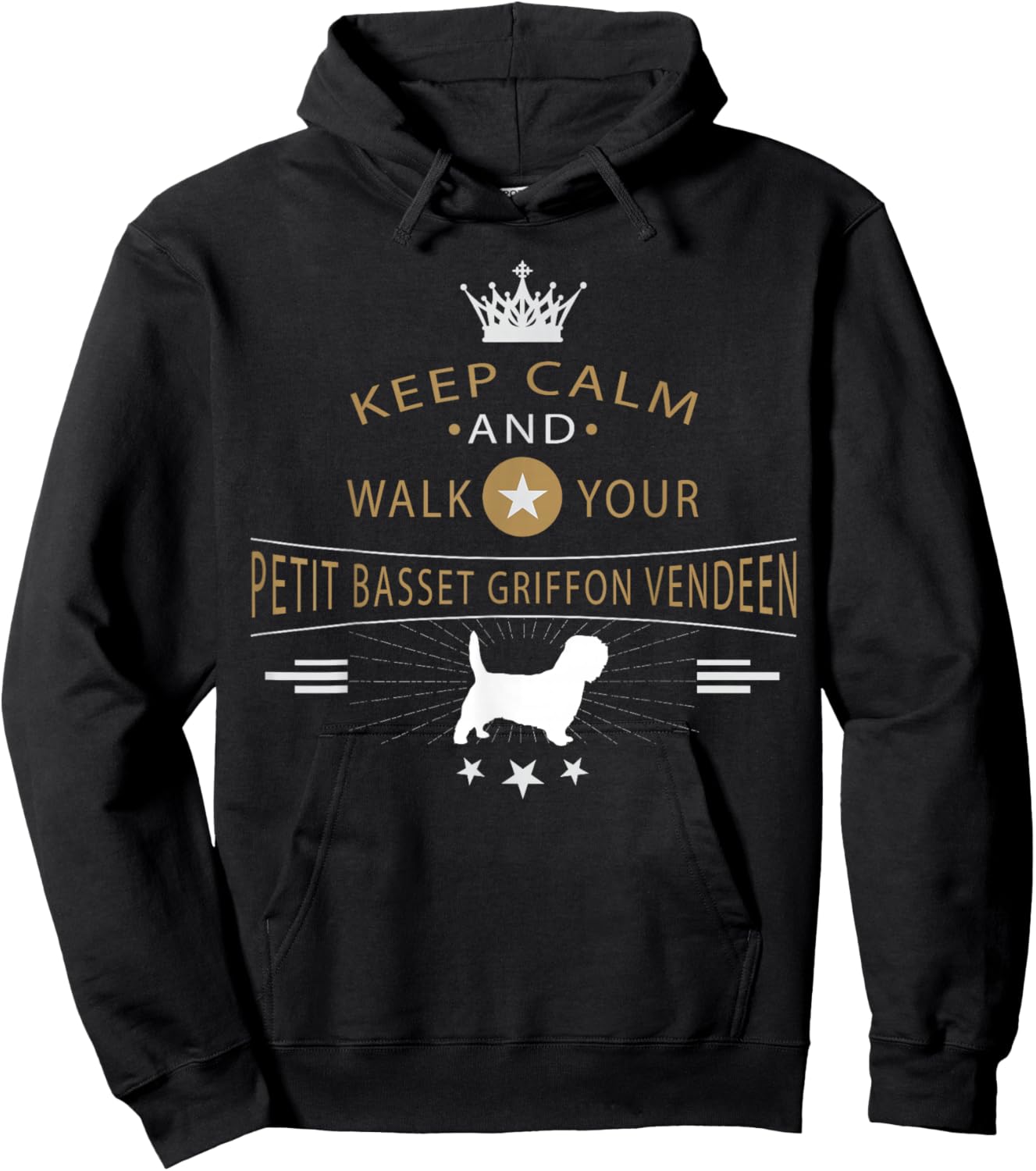 PBGV Petit Basset Griffon Vendeen Dog Breed Women Kids Hoodie - Hoodie | Black