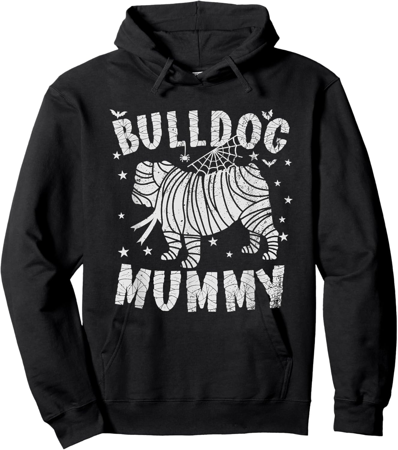 English Bulldog Mummy - Halloween Hoodie - Hoodie | Black