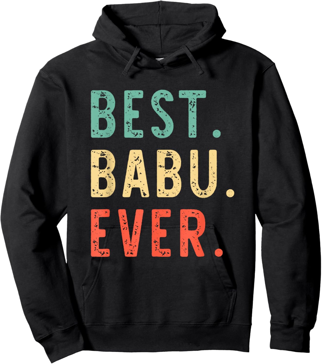 Best Babu Ever Funny Retro Vintage Hoodie - Hoodie | Black