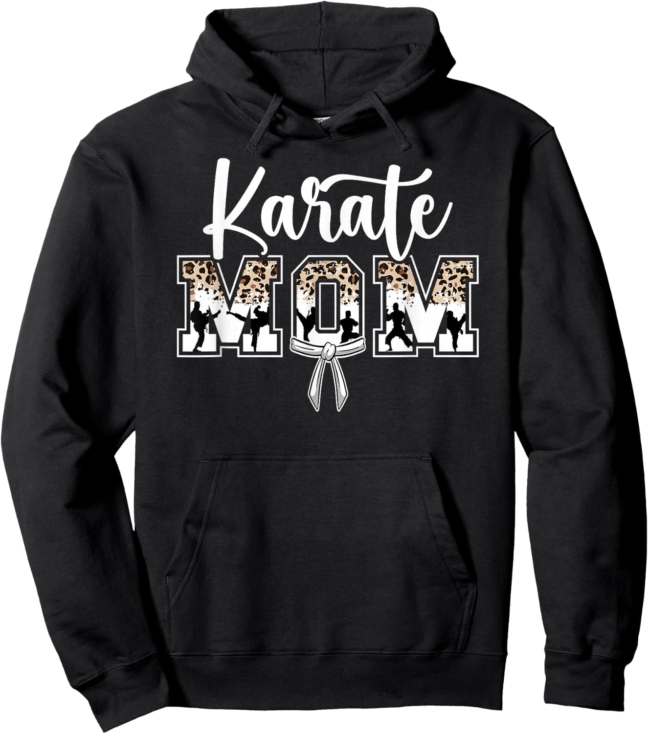 Karate Mom Karate Mama Karate Mother Hoodie - Hoodie | Black