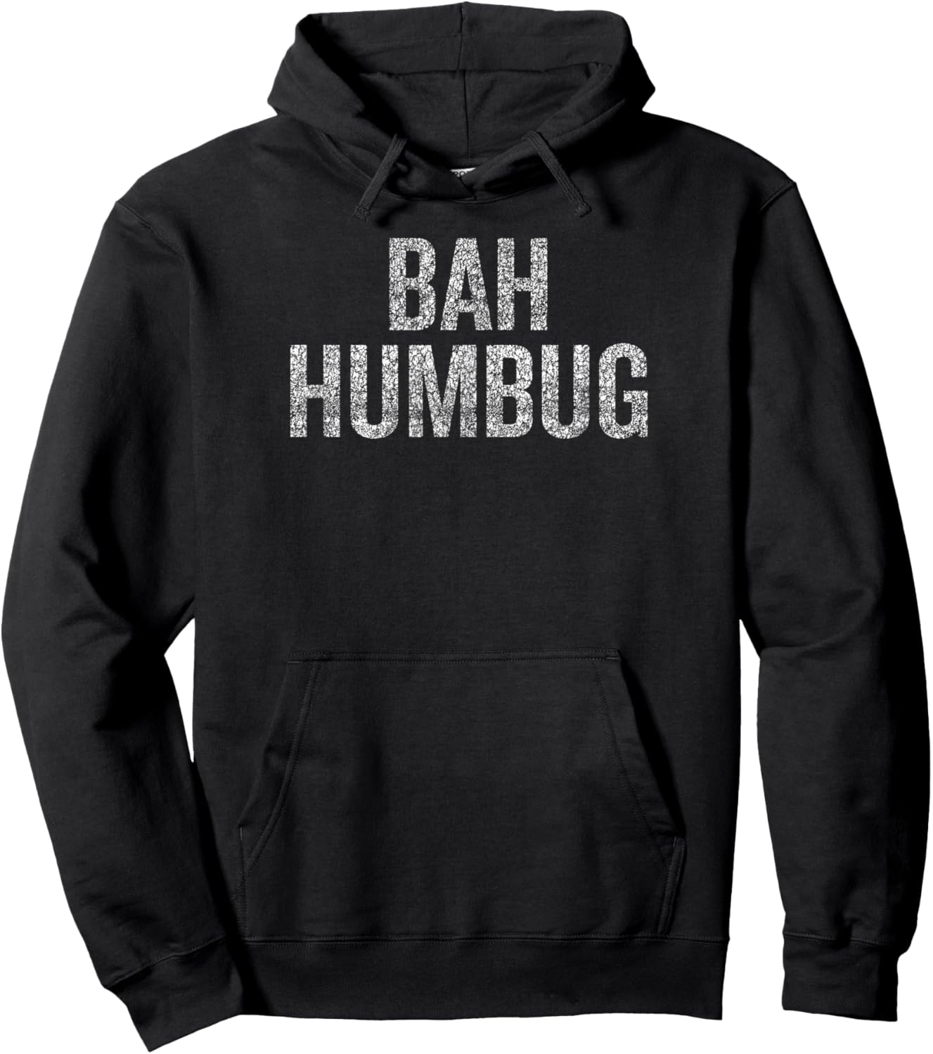 Bah Humbug | Christmas Scrooge Hoodie - Hoodie | Black