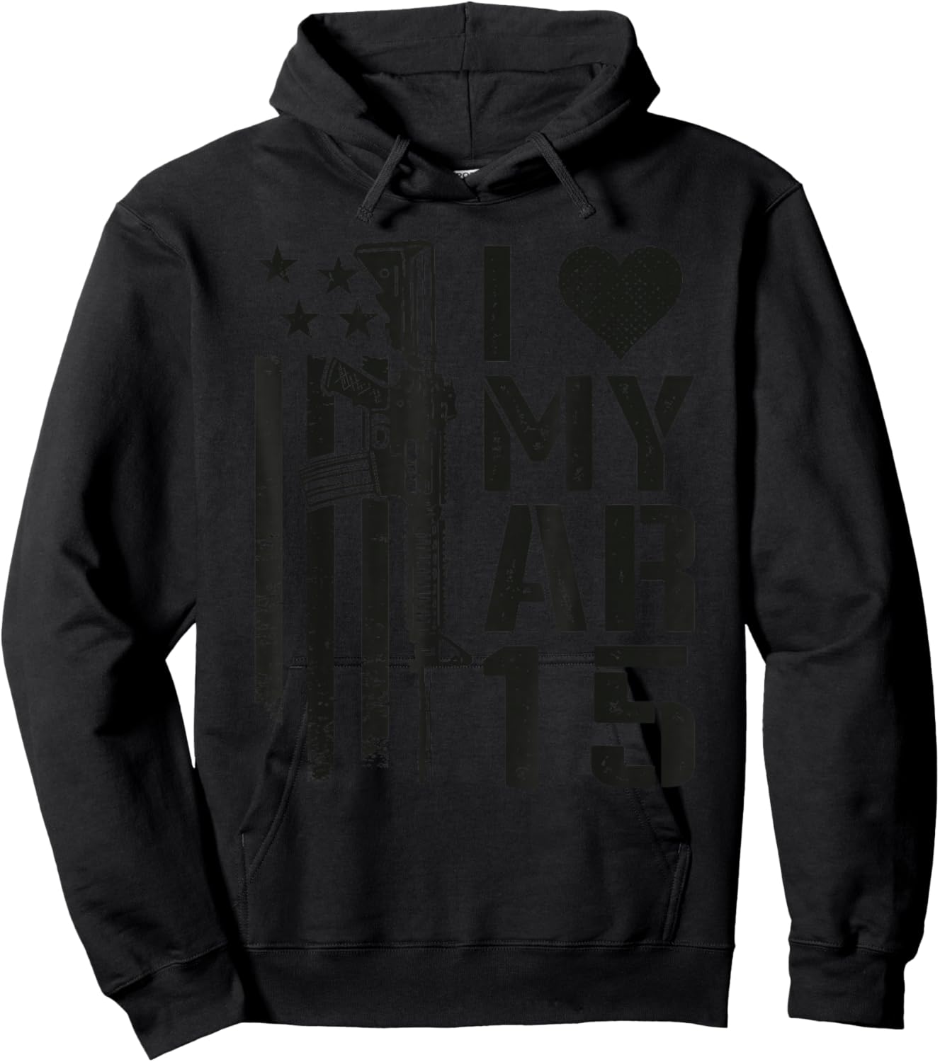 I Love My AR15 - AR-15 Rifle Gun Owner 5.56 Funny Pro Guns Hoodie - Hoodie | Black