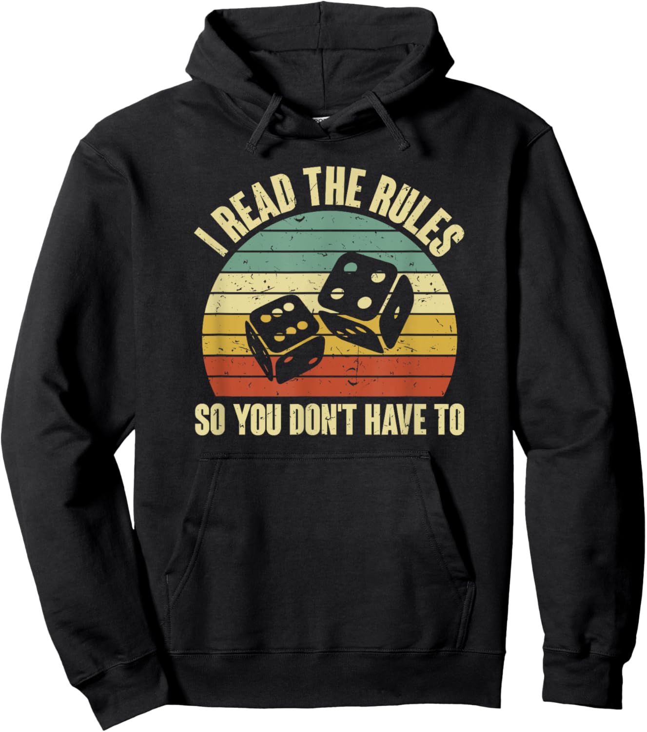 Game Night Adults Funny Board Games I Read The Rules Small Hoodie - Hoodie | Black