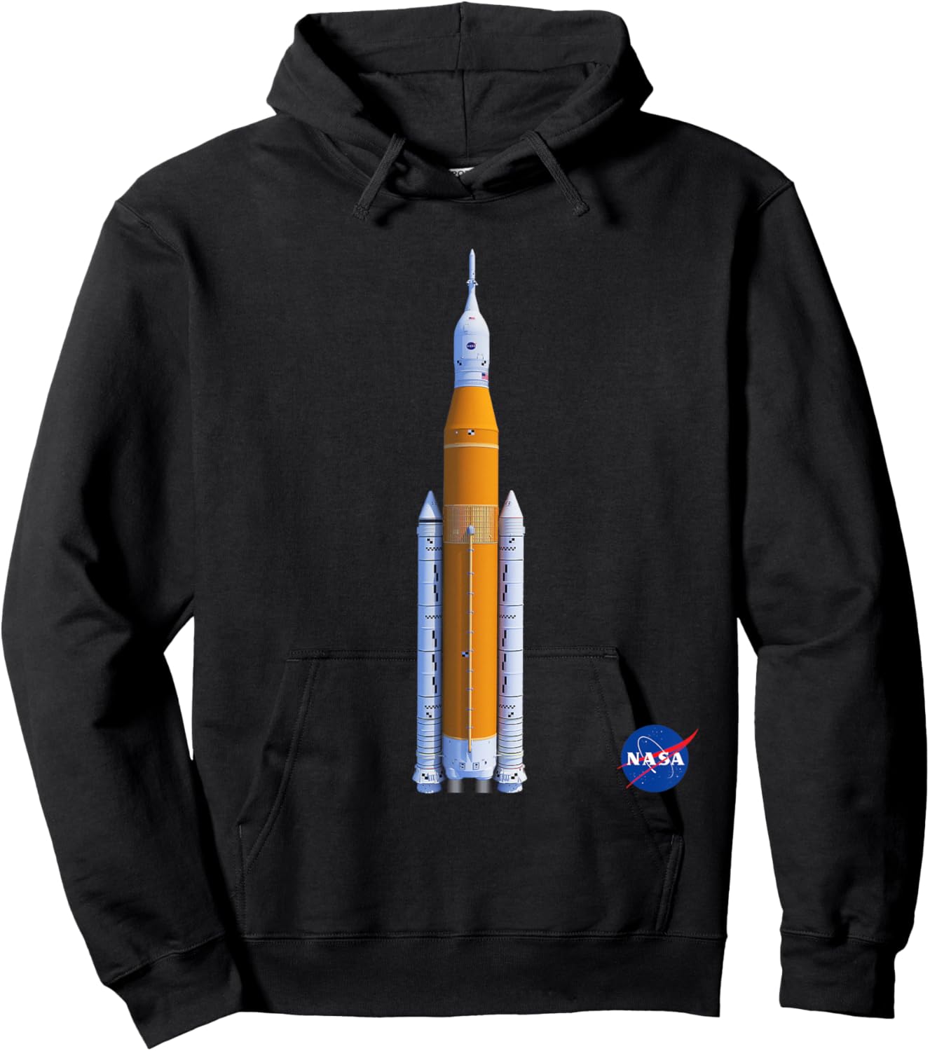 NASA Space Launch System SLS Insignia Meatball Logo Hoodie - Hoodie | Black