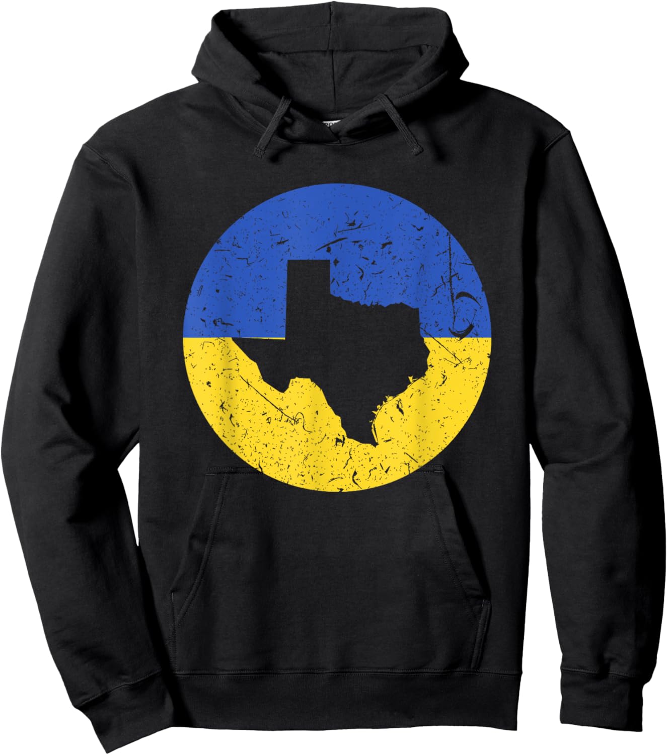 Proud Texan-Ukrainian From Texas Ukraine Home Pride Hoodie - Hoodie | Black