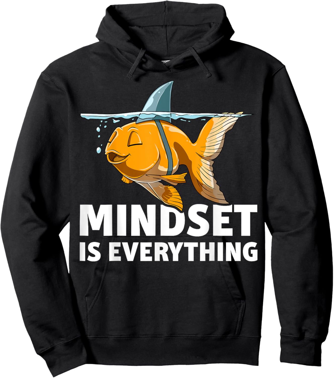 Fish With Shark Fin Goldfish Shark Goldfish With Shark Fin Hoodie - Hoodie | Black