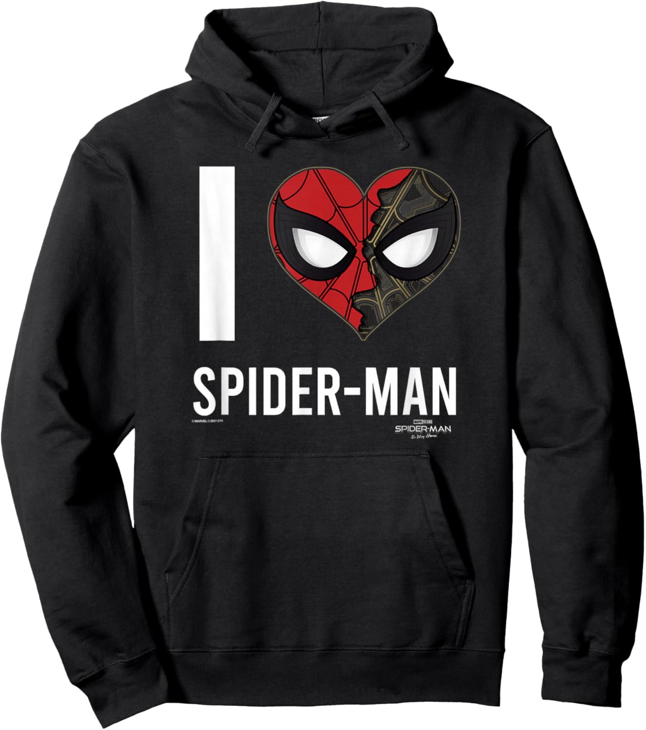 Marvel Spider-Man No Way Home I Heart Spider-Man Hoodie - Hoodie | Black