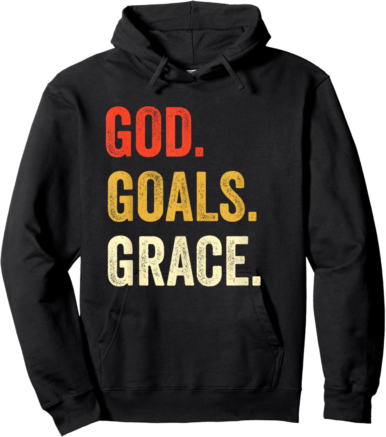 God Goals Grace Christian Workout Fitness Gym Gift Hoodie - Hoodie | Black