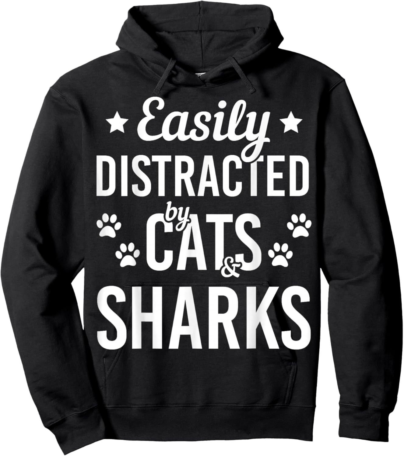 Cat Lover Shark Lover Cats And Sharks Zookeeper Funny Cat Hoodie - Hoodie | Black