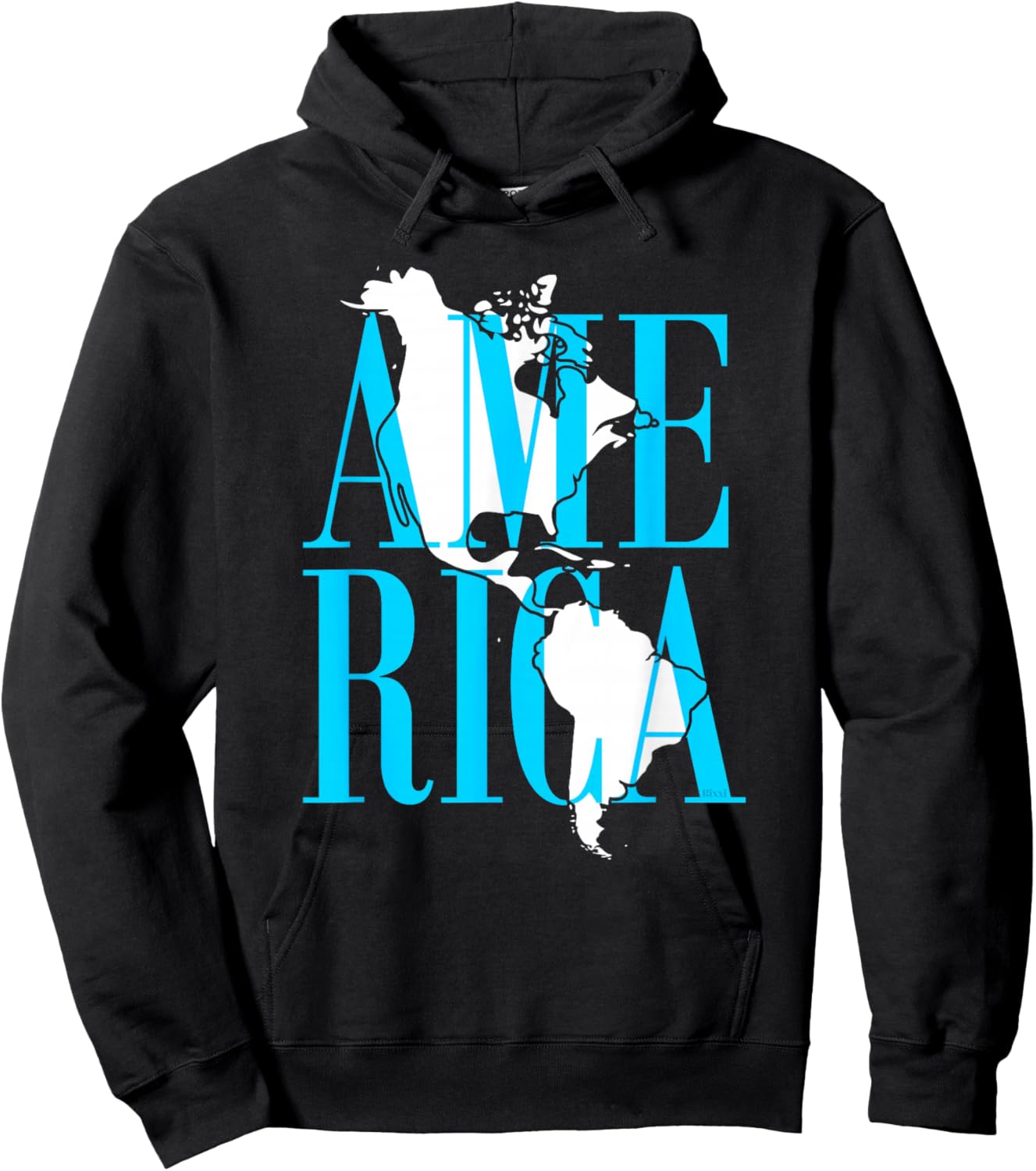 North Central and South America Map This Is America Hoodie - Hoodie | Black