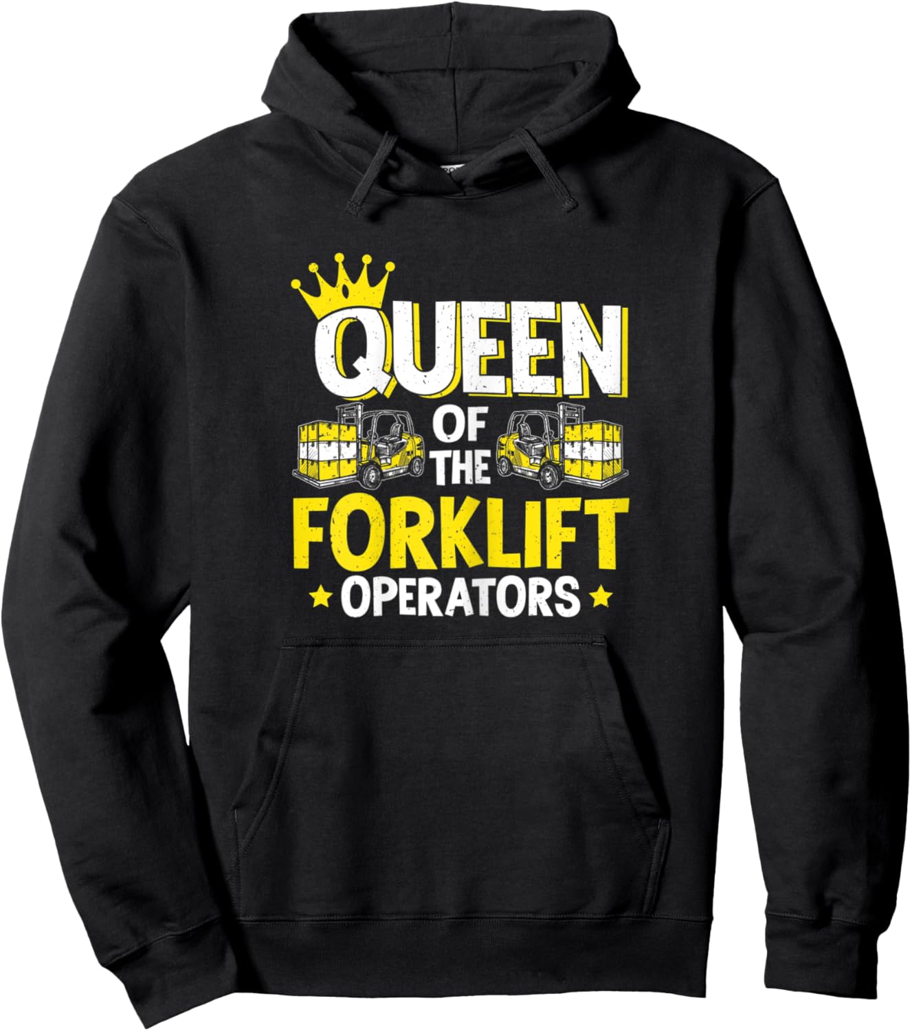 Forklift Driver Queen Of The Forklift Operators Hoodie - Hoodie | Black