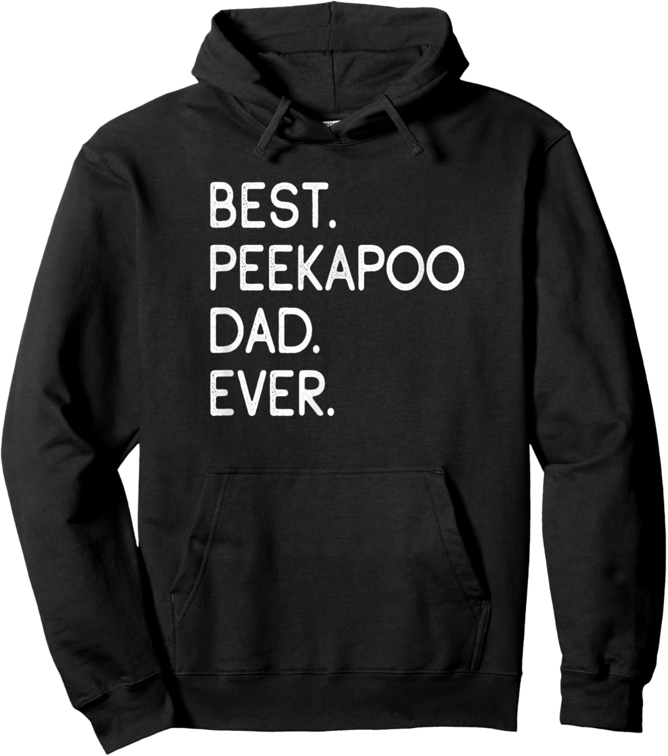 Peekapoos Pekingese Poodle Mix Best Peekapoo Dad Ever Hoodie - Hoodie | Black