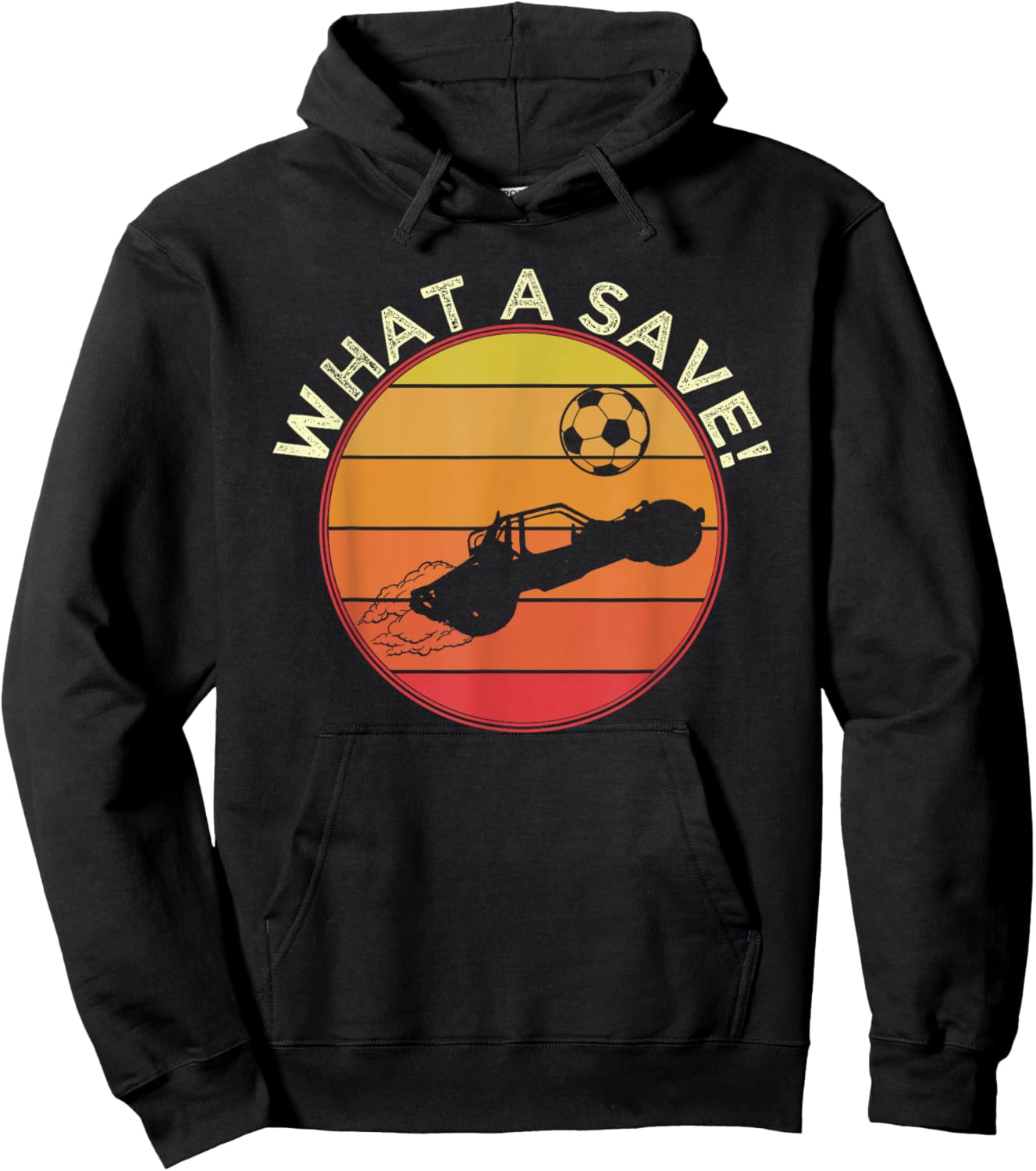 What a Rescue Vintage Retro Rocket Soccer Car League Hoodie - Hoodie | Black