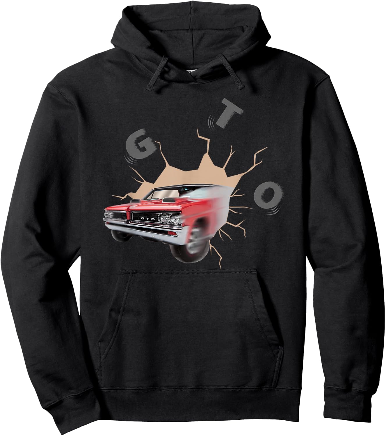 Vintage 1964 Gto, American Muscle Car, Classic Car, Funny Hoodie - Hoodie | Black