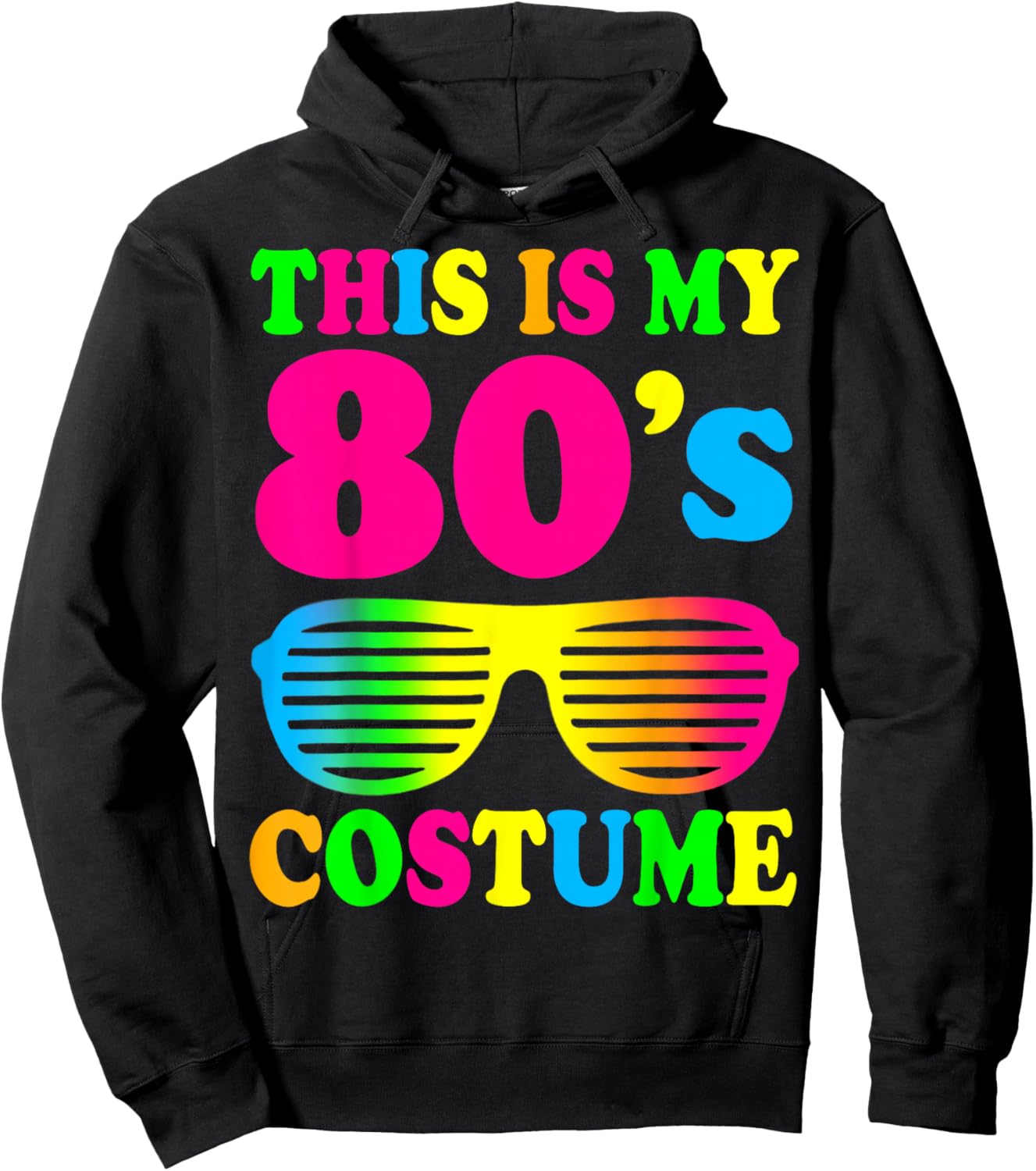 This is My 80s Costume 80's 90's Party Hoodie - Hoodie | Black