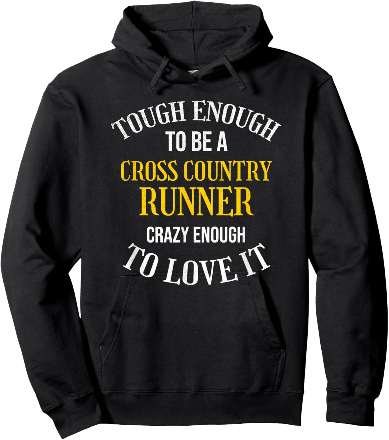 Crazy Enough to Love Cross Country Running XC Running Hoodie - Hoodie | Black