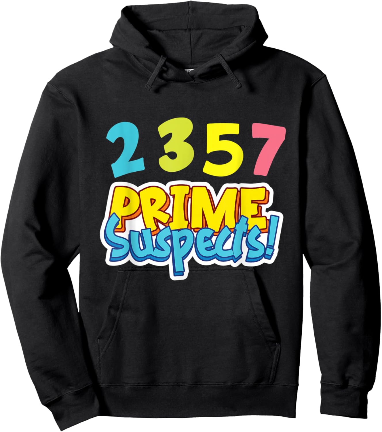 2,3,5,7 - Prime Suspects Hoodie - Hoodie | Black