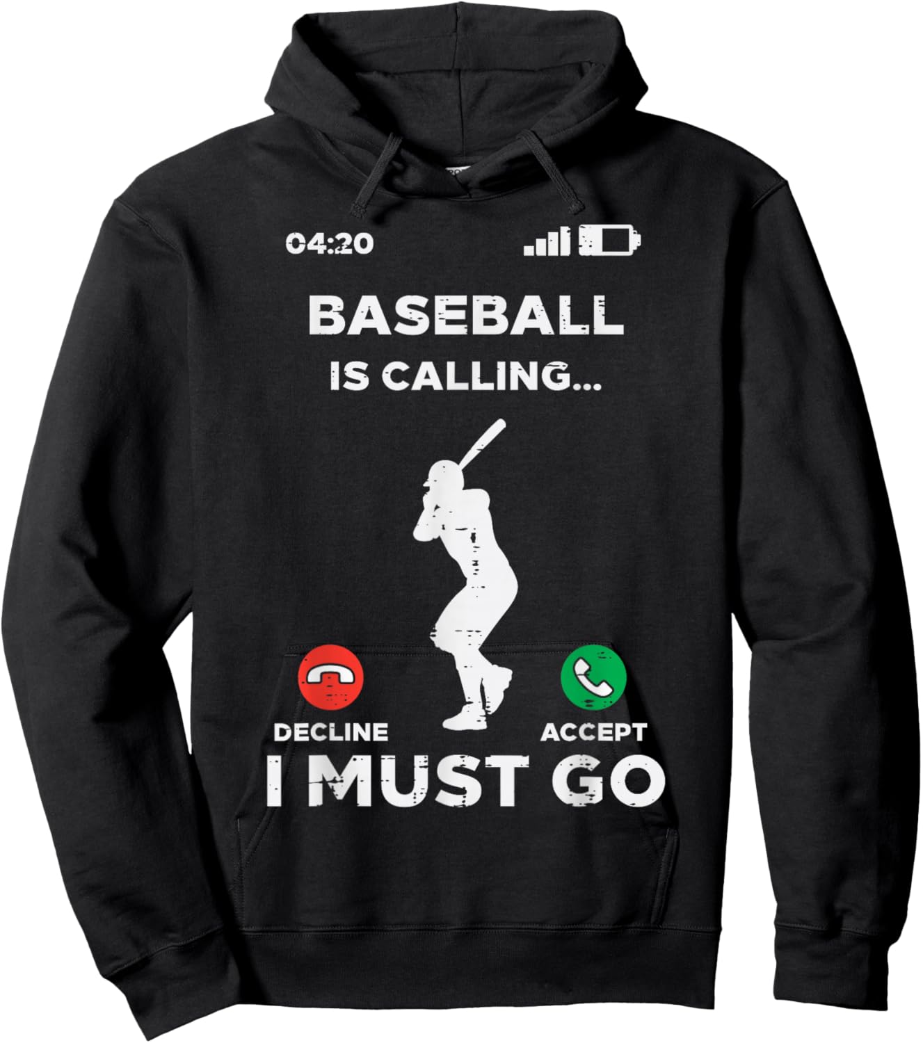 Baseball Calling I Must Go Funny Coach Player Men Women Hoodie - Hoodie | Black
