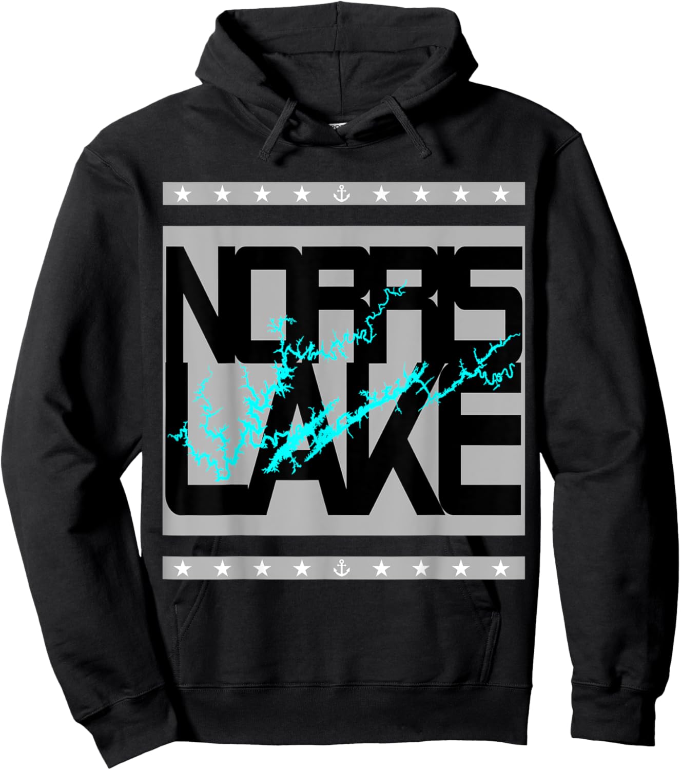 Norris Lake, Tennessee Hoodie - Hoodie | Black