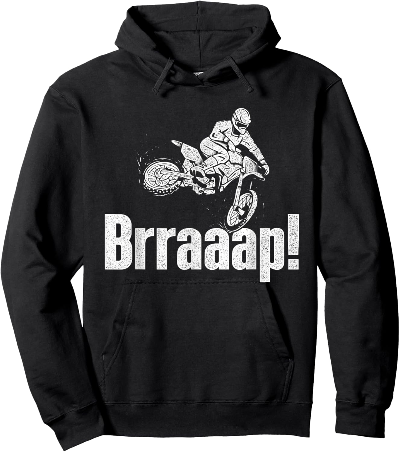 Brraaap - Dirt Bike MX Bike Rider Motocross Hoodie - Hoodie | Black