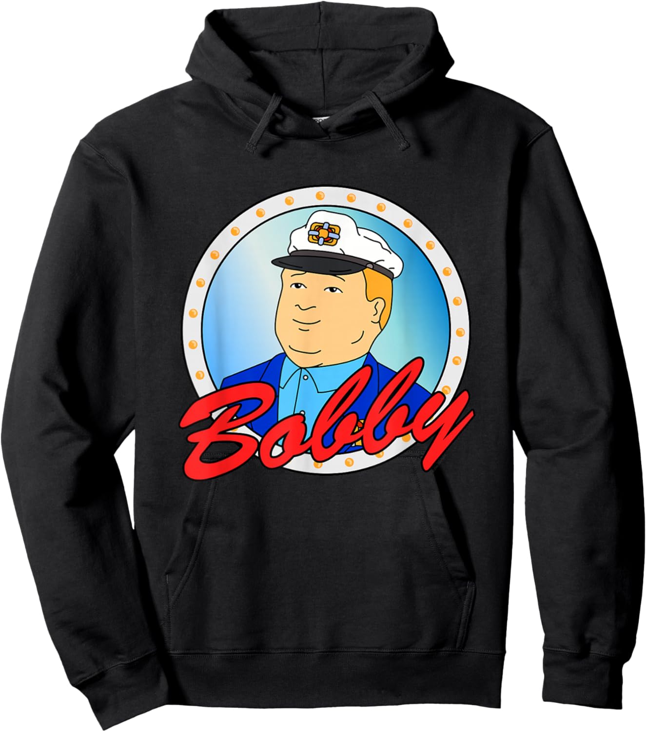 King of The Hill Sailor Bobby Hill Cartoon Hoodie - Hoodie | Black