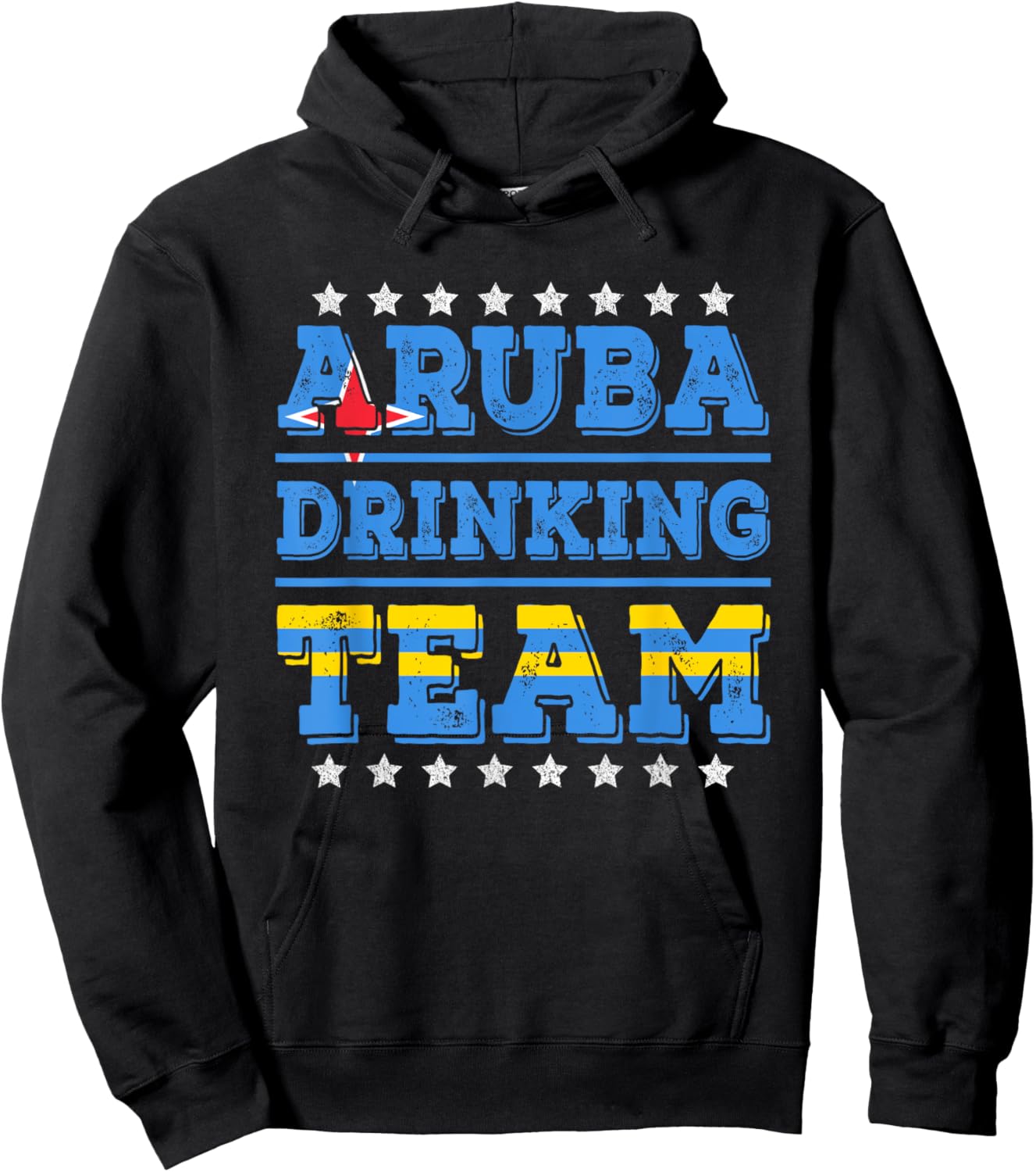 Aruba Drinking Team Aruba Flag Funny Drinking Hoodie - Hoodie | Black