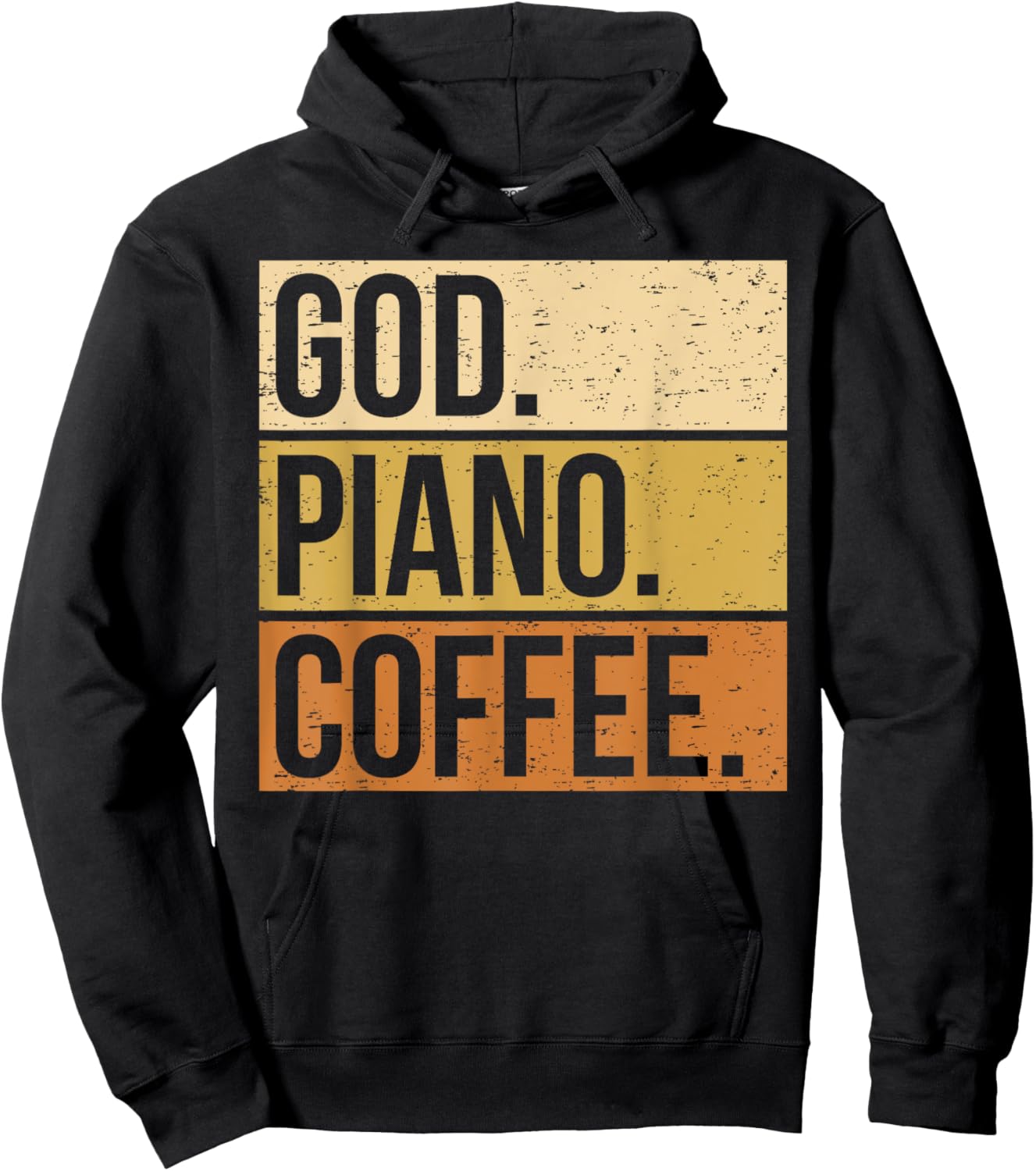 Piano Player Christian Musician Church Jesus I God Coffee Hoodie - Hoodie | Black