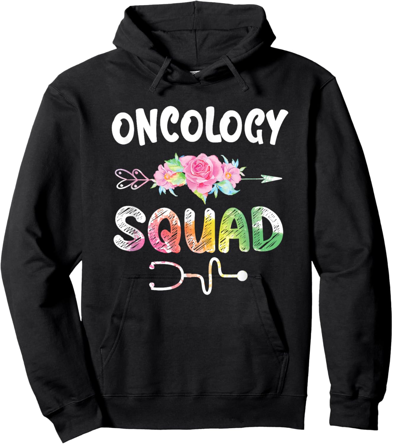 Oncology Nurse Squad Shirt Oncology Matching Nurse Hoodie - Hoodie | Black