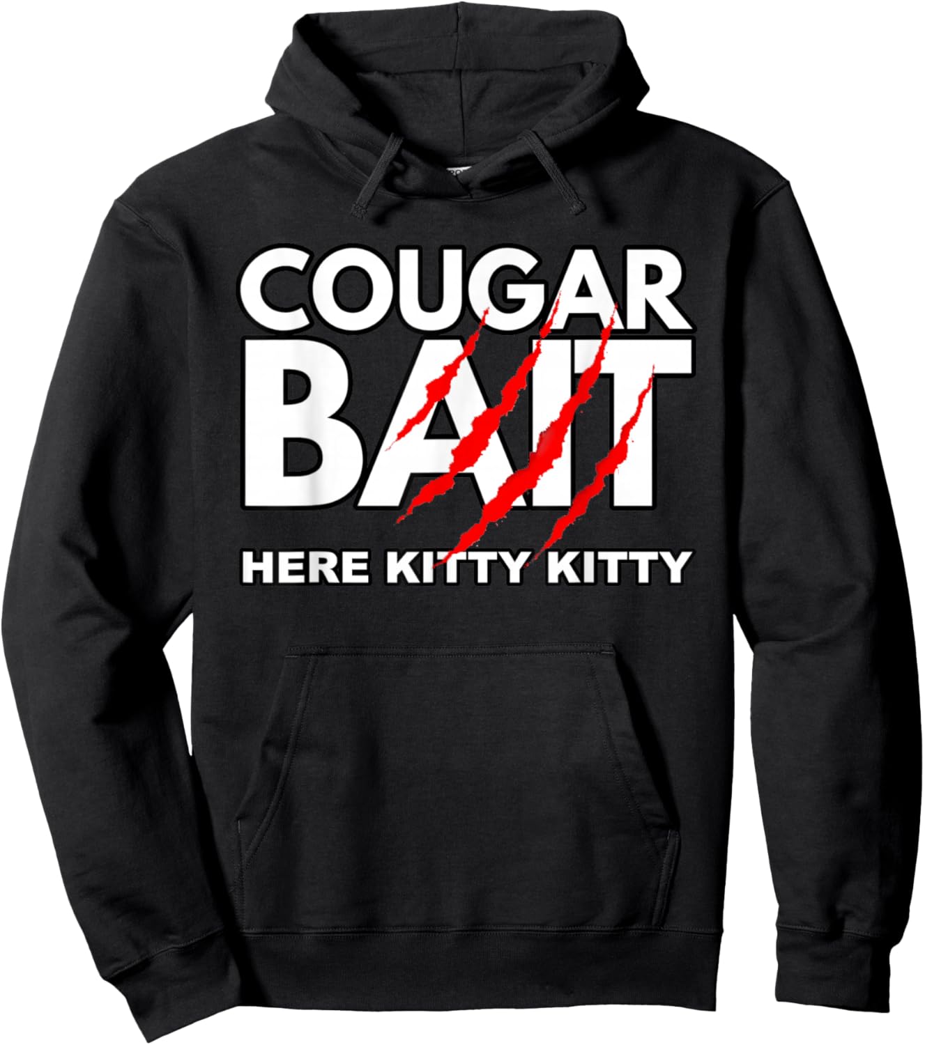 Cougar Bait Funny Halloween Costume Older Woman Younger Man Hoodie - Hoodie | Black