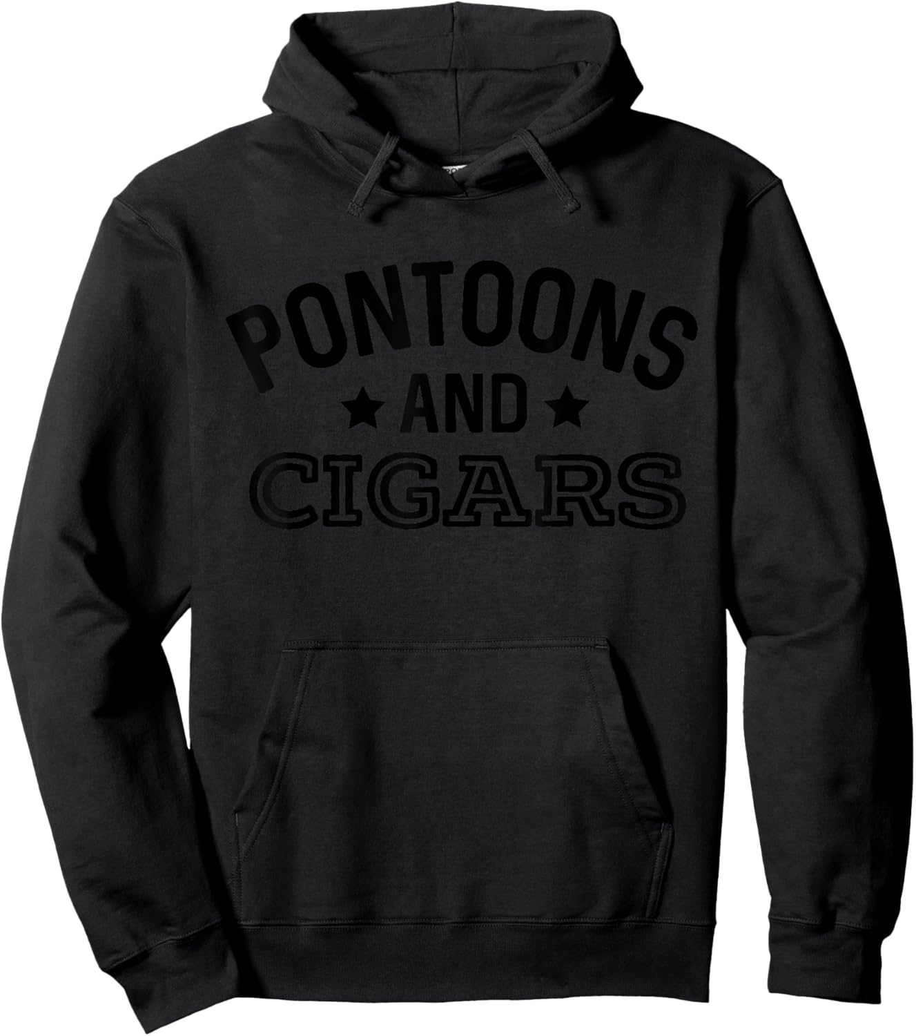 Pontoons & Cigars Funny Smoking Cigars Party Supplies Hoodie - Hoodie | Black