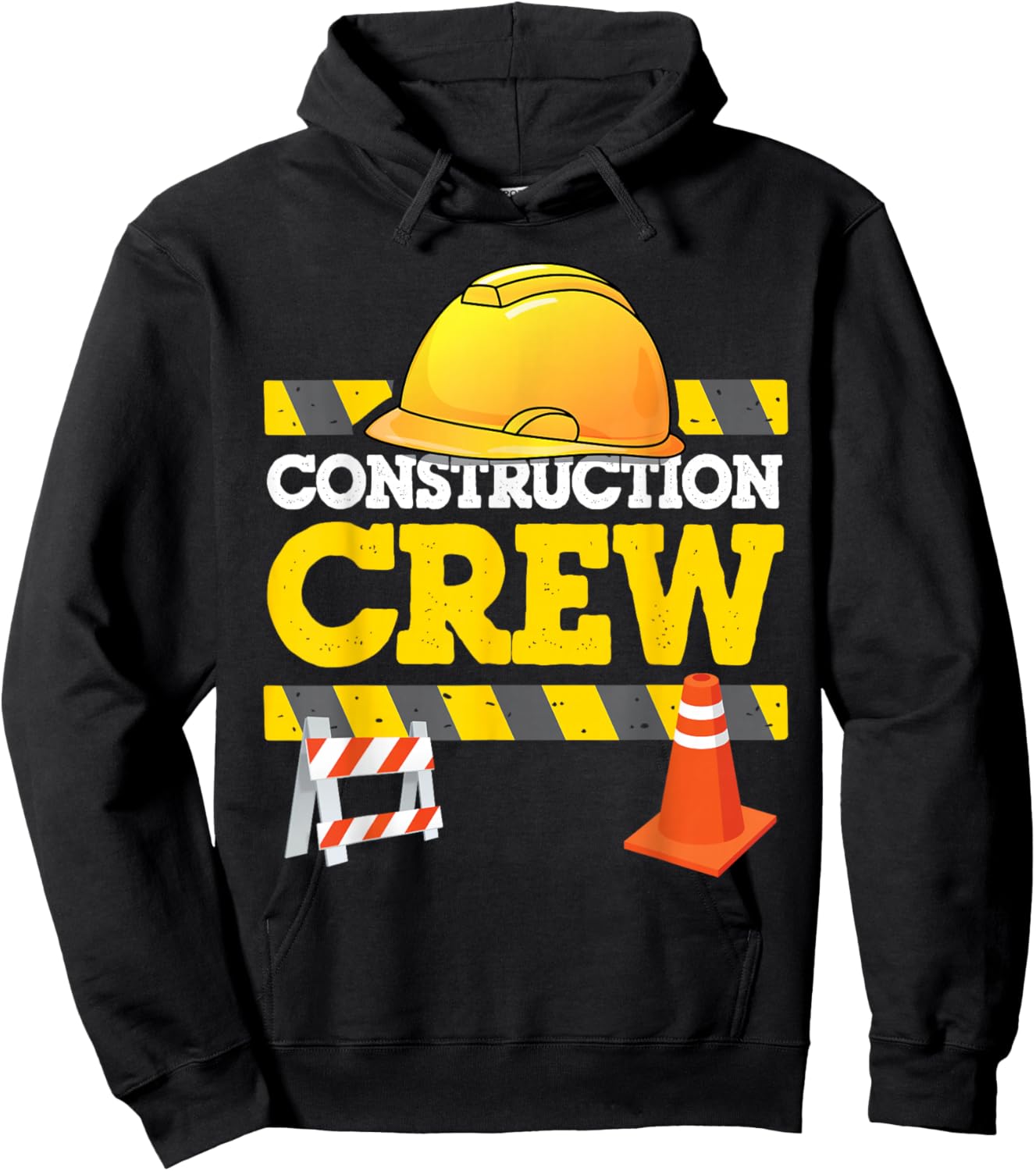 Boys Birthday Construction Crew Kids Party Group Matching Hoodie - Hoodie | Black