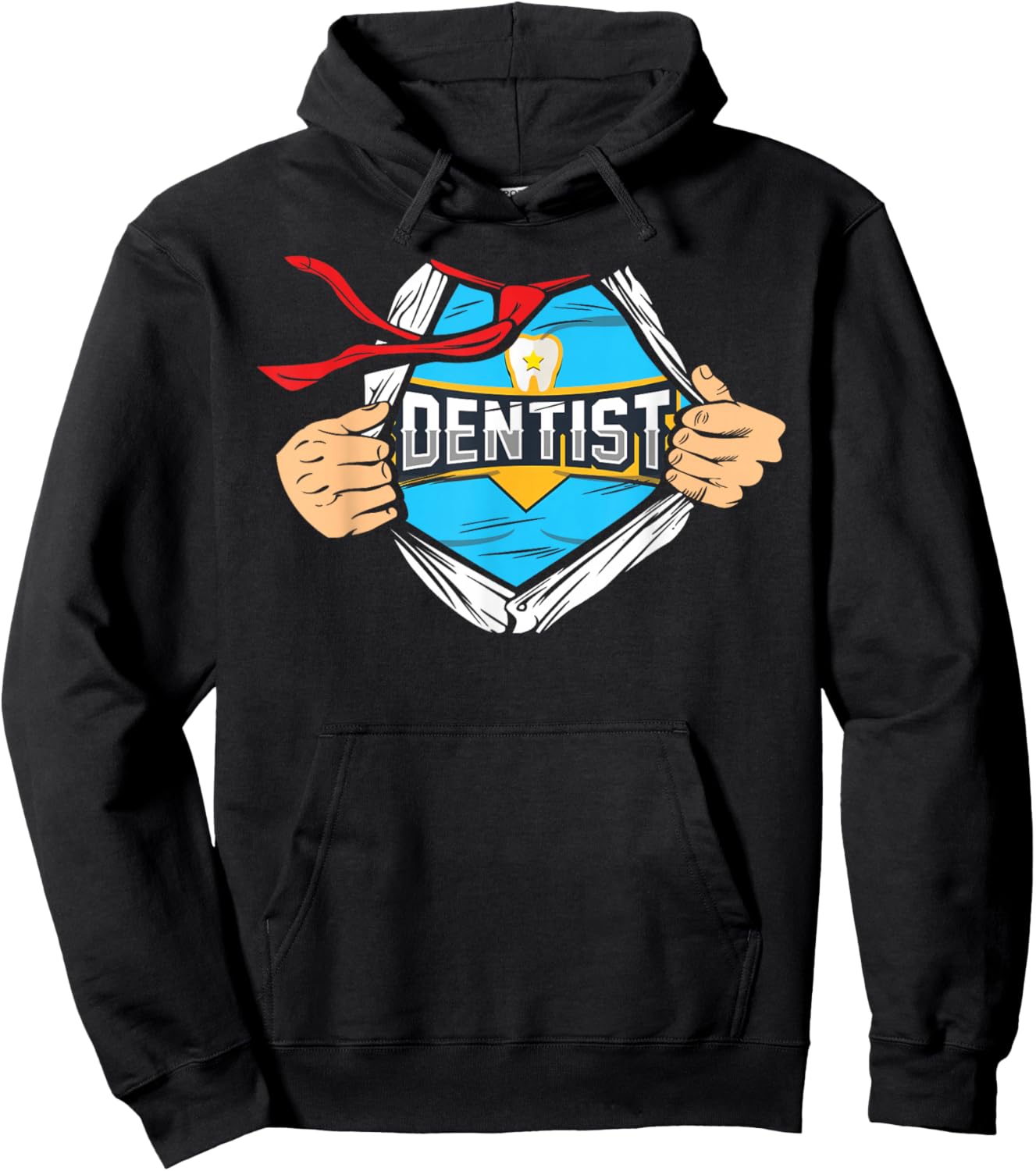 Dentist Superhero Hoodie - Hoodie | Black
