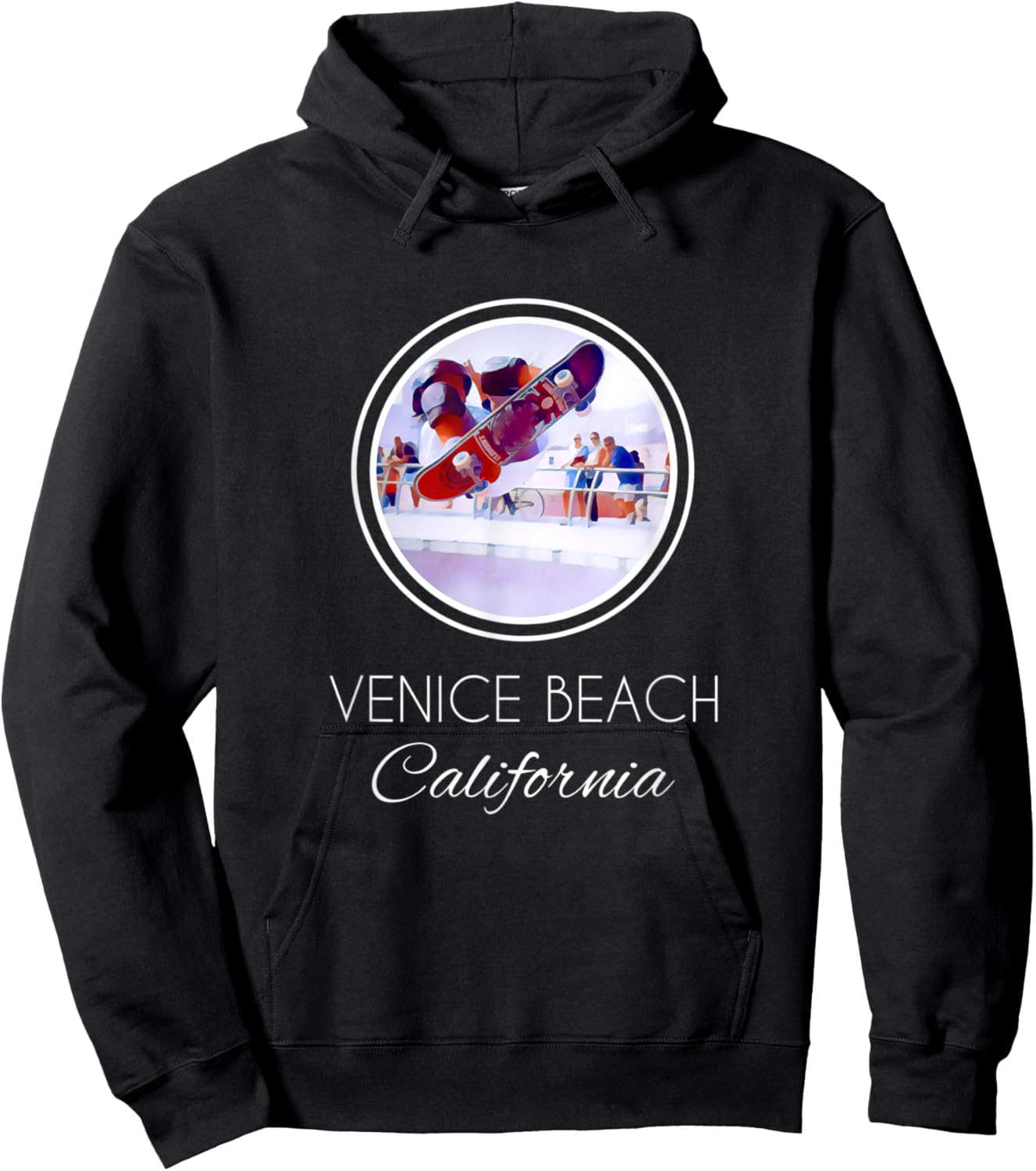 VENICE BEACH - California Skater Women Hoodie - Hoodie | Black