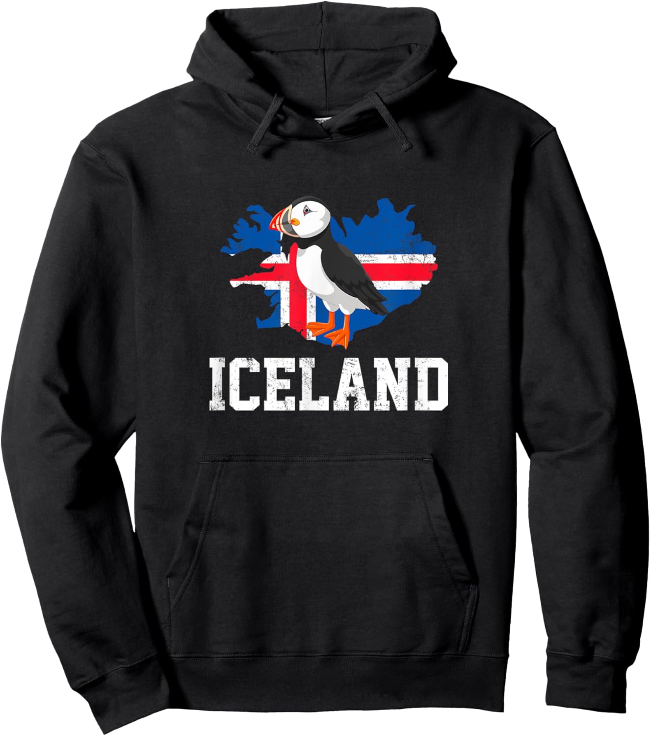Iceland puffin, puffin Hoodie - Hoodie | Black