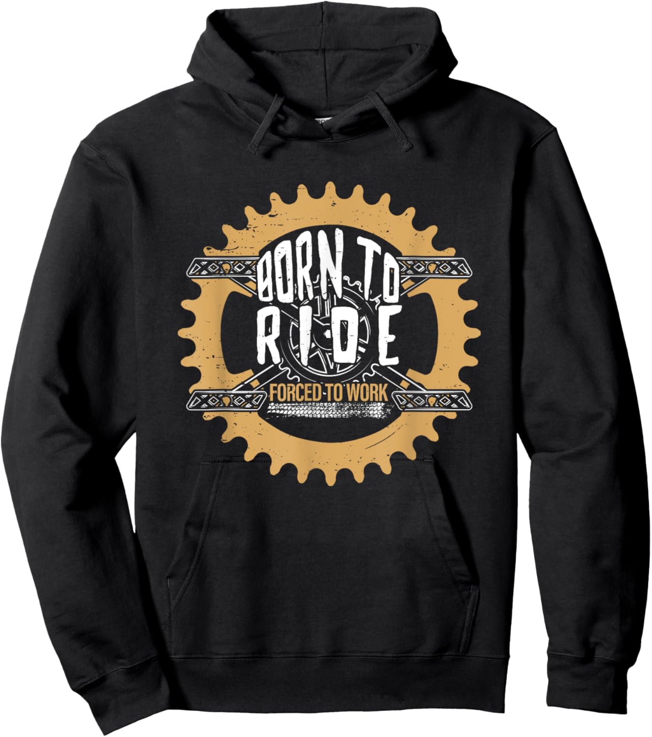 Funny Mountain Bike Biking MTB Dirt Trail Moto Clothing Idea Hoodie - Hoodie | Black