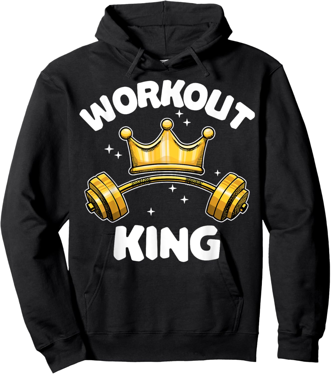 Cool Workout King Partnerlook Team Fitness Training Gym Hoodie - Hoodie | Black